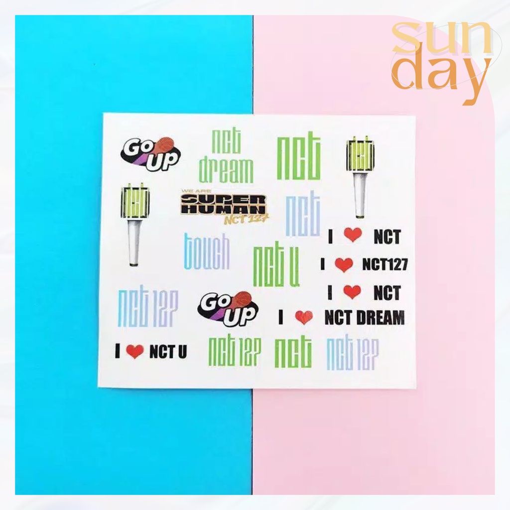 

SUNDAY - Sticket kpop nct stiker tatto nct