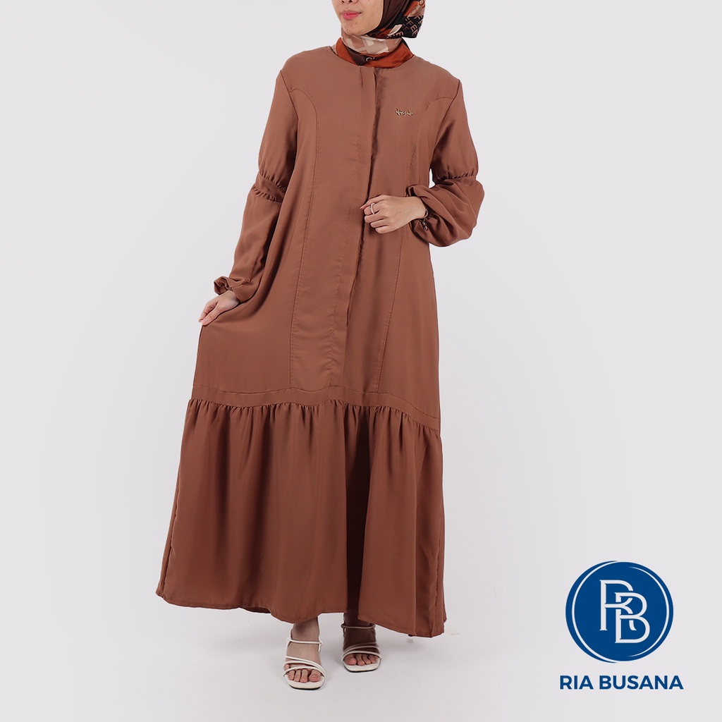 Ria Busana - Alfina - Gamis Polos Wanita Art. HALWA