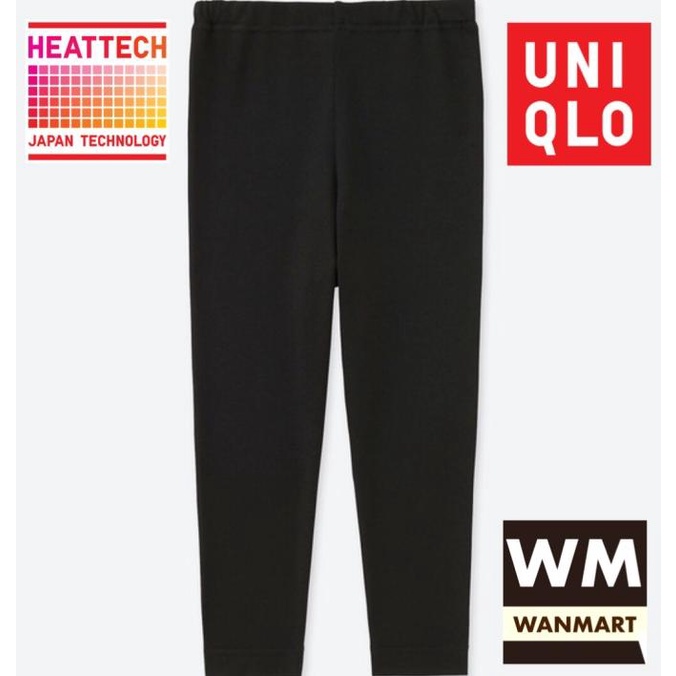 UNIQLO Celana Long John Anak Baby Toddler Heattech Black Longjohn