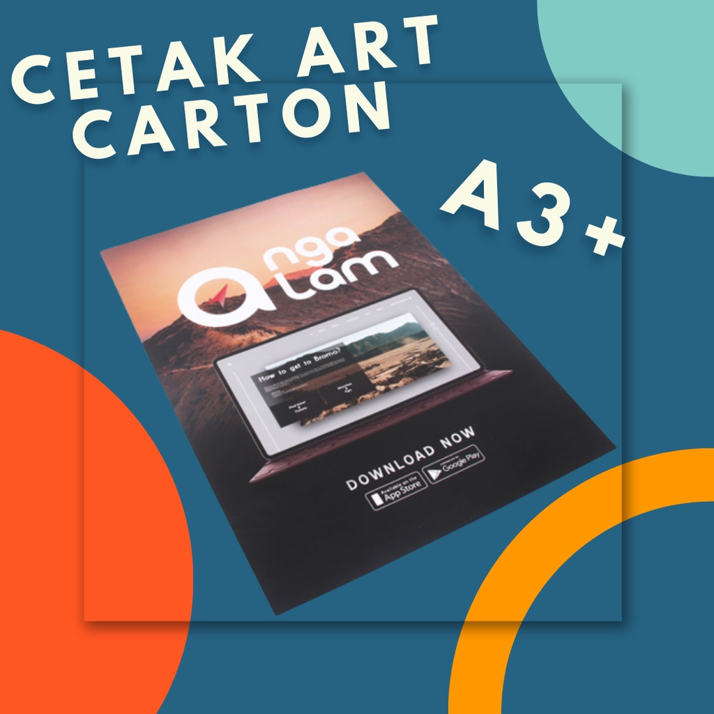 PRINT A3+ | CETAK ART CARTOON A3+ | ART CARTON MURAH