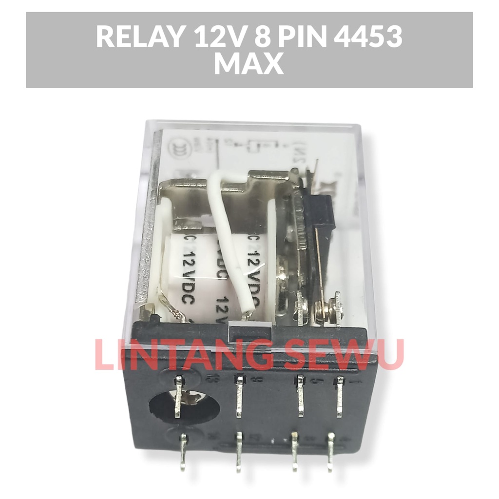 RELAY 12V 8 PIN 4453 KAKI RUNCING