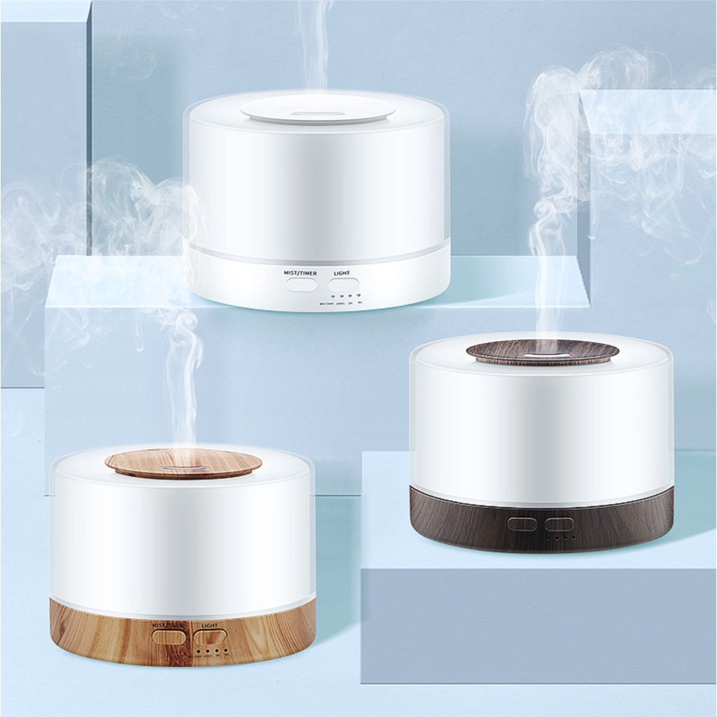 [ PAKET BUNDLING ] Moi 700ML Humidifier Diffuser Air Purifier Aromaterapy 7 Warna LED + Remote