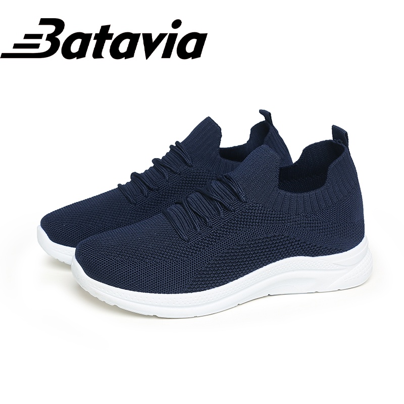 2023 Batavia Sepatu rajut Wanita fashion sepatu wanita Sepatu hitam Wanita Sepatu Wanita Merek Sepatu sekolah Sepatu sepatu wanita sepatu terbaru bernapas sepatu wanita wanita kasual sneakers nyaman sepatu wanita P4