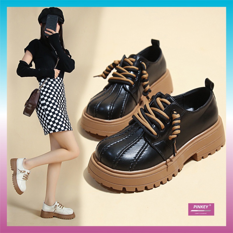 ✅PINKEY P148 &quot;FREE BOX&quot; Sepatu Boots Wanita Korea Boots Kulit Sepatu Import Kualitas Premium