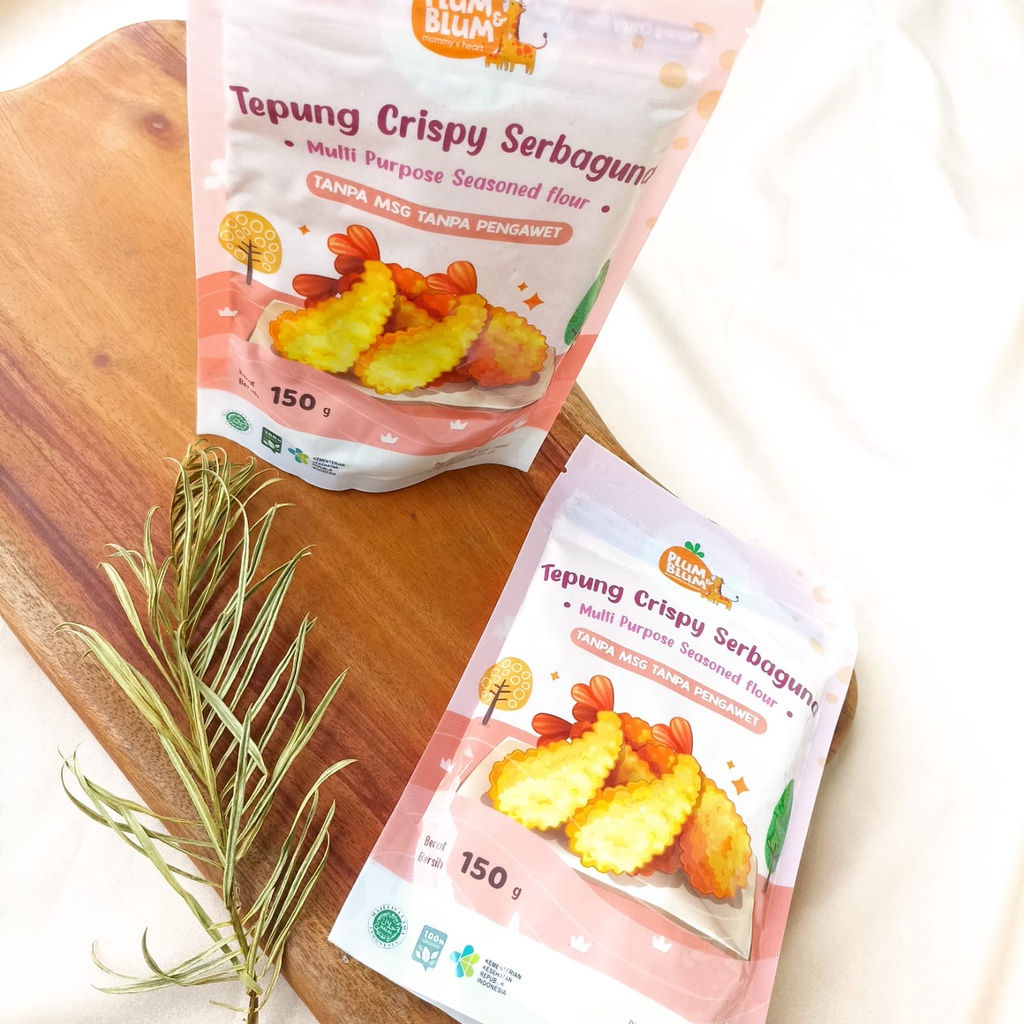 Plum &amp; Blum Tepung Crispy Bumbu Serbaguna Multi Purpose Seasoned Flour / Tanpa MSG Tanpa Pengawet