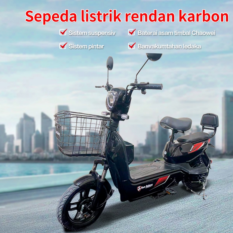 NEW SEPEDA LISTRIK SUN GALAXY SG-A2/ ELECTRIK BIKE TERMURAH DAN BERGARANSI