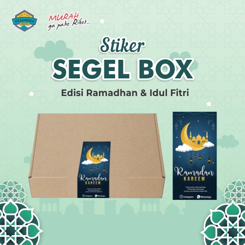 

CETAK STIKER SEGEL KOTAK BOX CUSTOM / STIKER KOTAK SEGEL MAKANAN KEMASAN HAMPERS