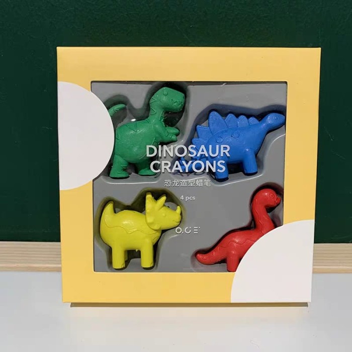 

Terlaris Moyoo Dinosaur Crayons / Motif Dino Crayon / Clean / Washable