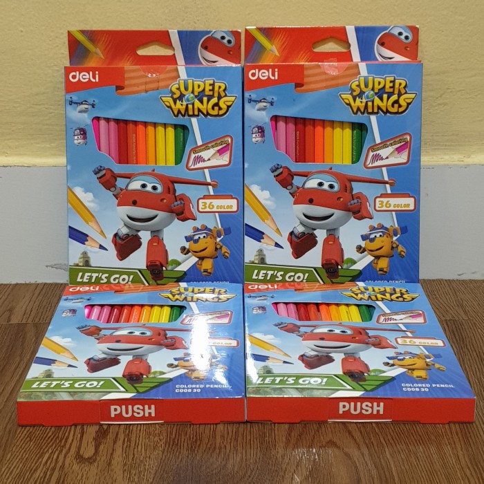 

Terlaris Deli Super Wings Pensil Warna Anak - 36 Warna - Ec00830