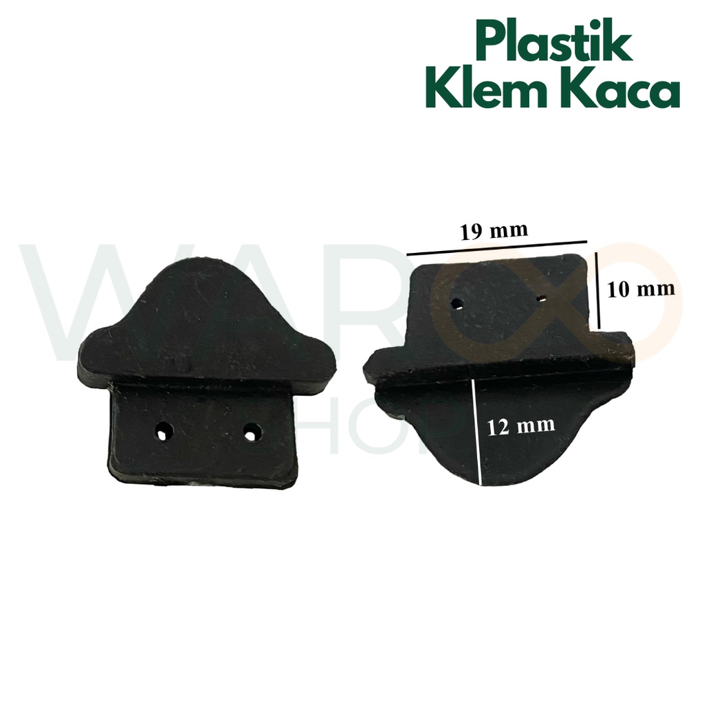 Plastik Klem Plat S/Z Sudut Siku Penjepit Penahan Kaca Cermin - 10 Pcs