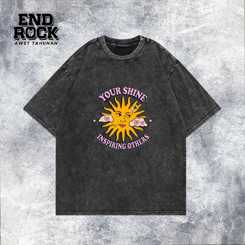 Kaos Oversize Wash Original Endrock Tema Your Shine DTF0092