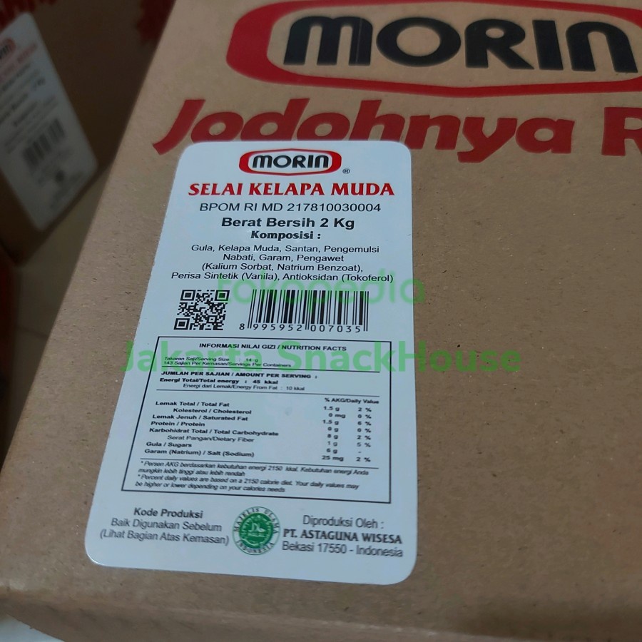 

QH SELAI KELAPA MUDA (BABY COCONUT) MORIN - 2 KG
