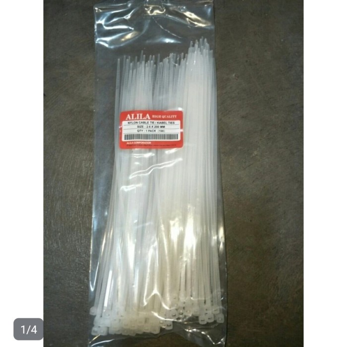 

Kabel Ties 200 isi 100 pcs Warna Hitam atau Putih Alila murah