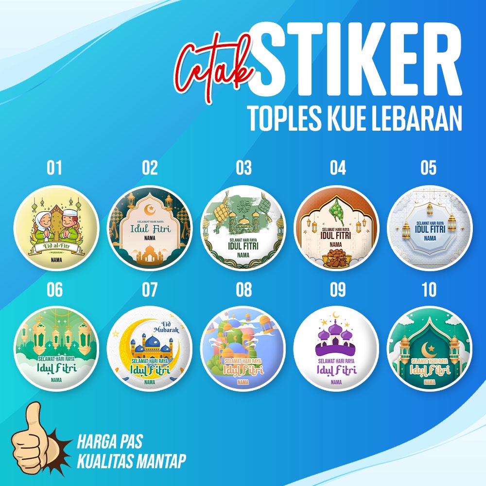 

Stiker Idul Fitri 2023 Lebaran Bulat Ekonomis | Stiker Hampers | Stiker Toples | Stiker Eid Mubarak | Stiker Kue Kering Nastar | Stiker Kue Kering