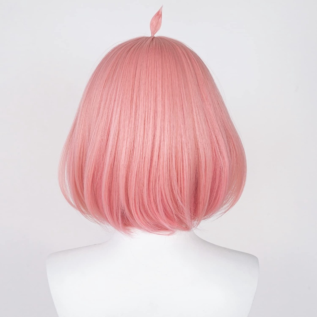 Wig Pink Bob Wig for Anya Forger Cosplay Spy Hunter Cosplay