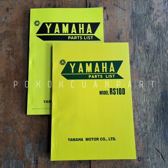 

buku katalog Yamaha RS 100 RS100 foto copy murah