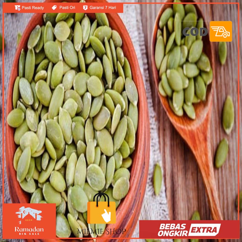 

Pumpkin Seeds Biji Labu Kuning Waluh Kuaci Kupas Siap Makan