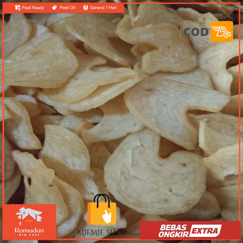 

Kerupuk Udang Asli Ukuran Kecil per250gr