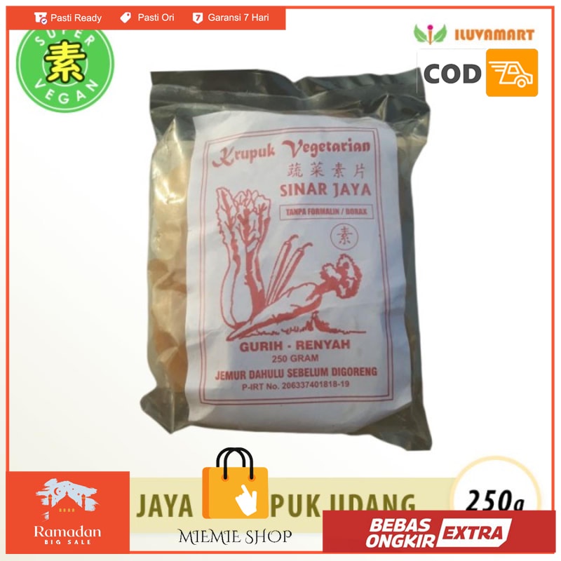 

Kerupuk / Krupuk udang Vegetarian Sinar Jaya