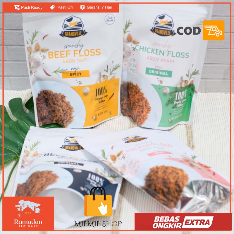 

Abon Ayam dan Sapi Grandville Premium - Ayam Pedas