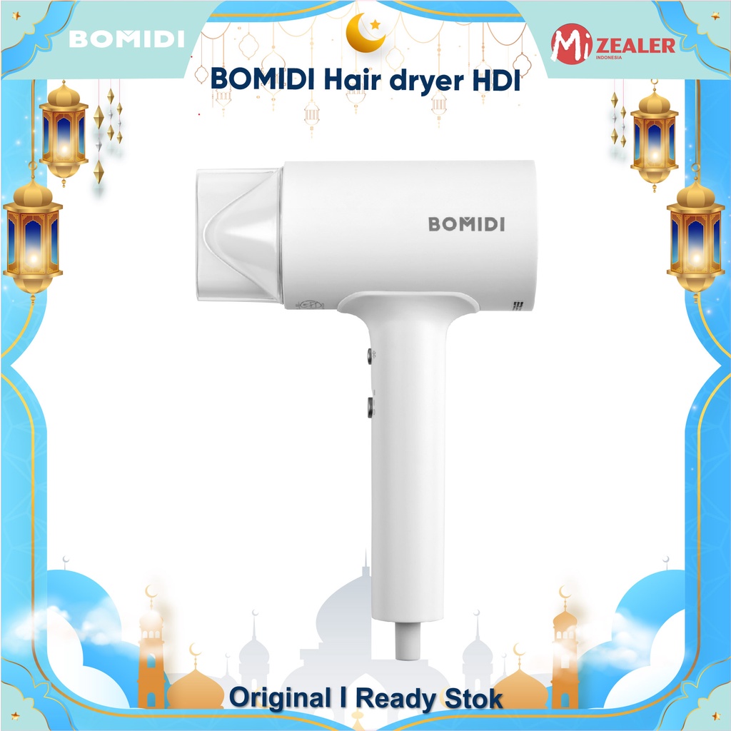 BOMIDI Anion Hair Dryer  HD1 Negative Ion 1600W Electric Hair Care Pengering Rambut