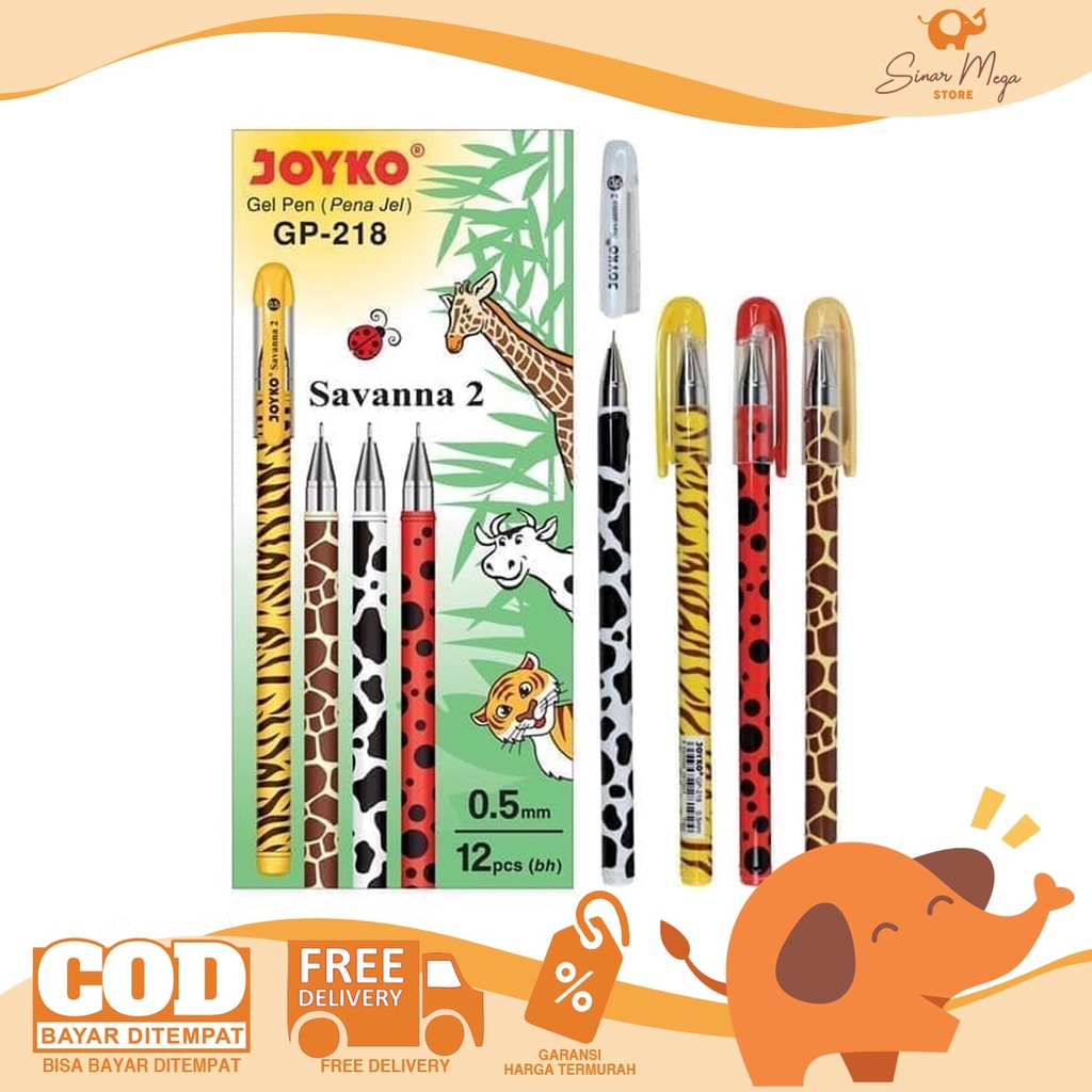 

Joyko Gel Pen Pulpen Savanna 2 GP-218 Lucu Unik Murah