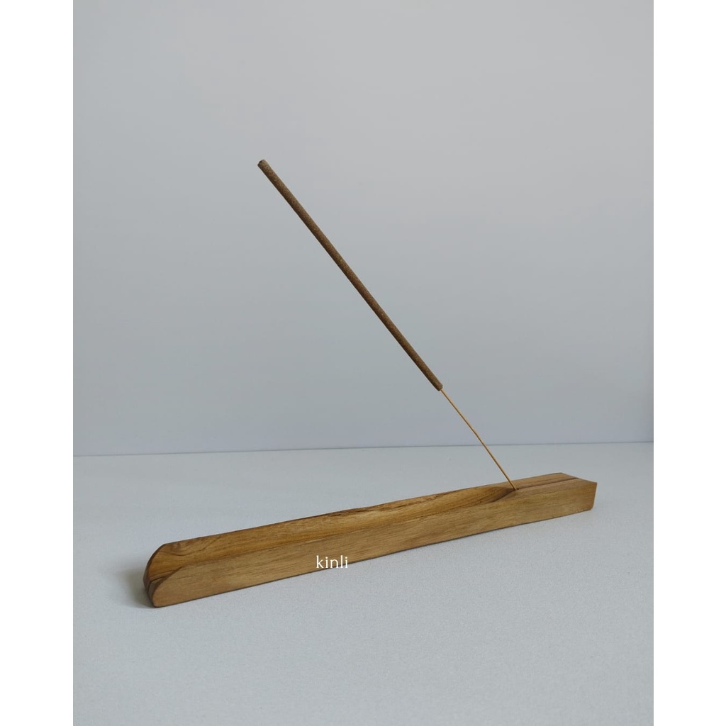 chara wooden incense stick holder tempat dupa kayu natural handmade