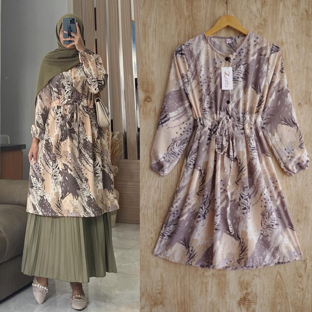 TERBARU MILEA tunik by ZALFA OUTFIT / Tunik motif / Tunik wanita murah / Tunik abstrak murah