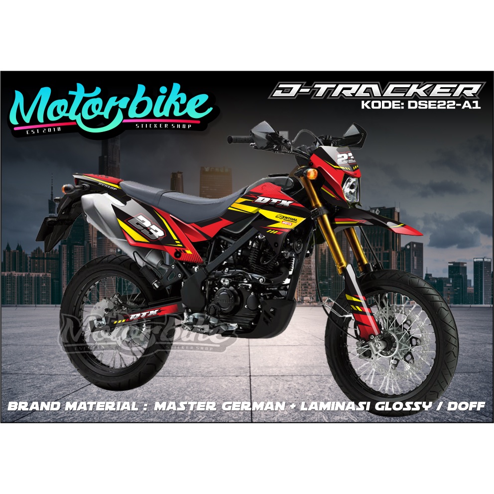 Aksesoris Motor Cross Decal KLX Dtracker 150 New - Decal Dtracker - Stiker KLX