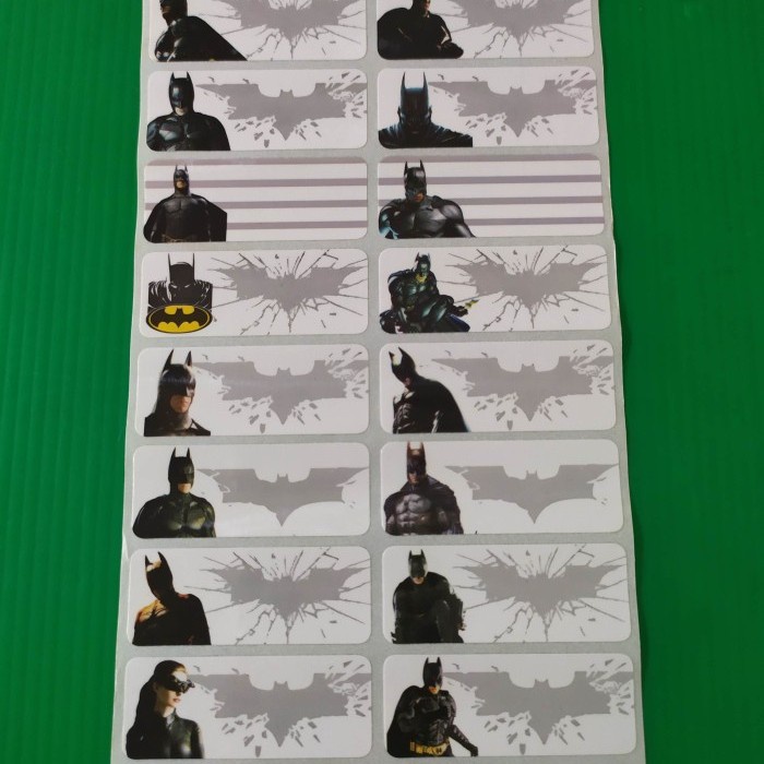 

Label Nama Waterproof - Batman