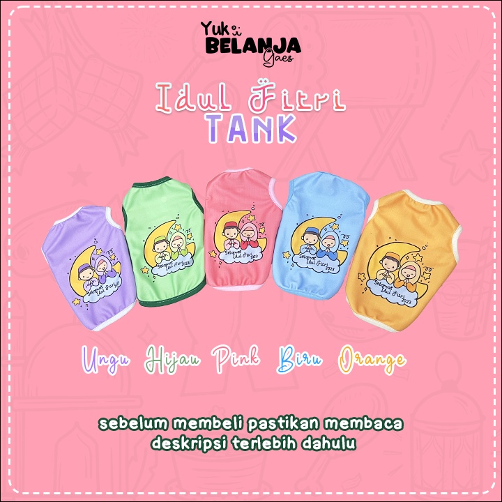 Baju Kucing Bahan Poliester Koko Idul Fitri Tank Series Edisi Lebaran Terlucu Baju Kucing anjing kelinci Lucu murah Size XS-XL / Yuk Belanja Gaes!