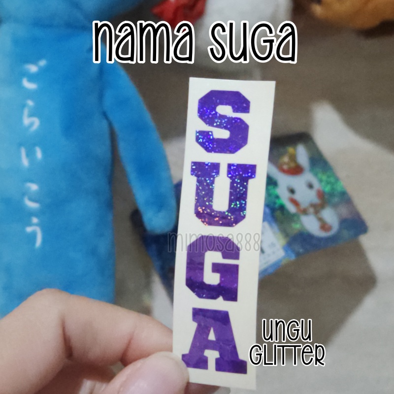 [cutting sticker] nama SUGA BTS