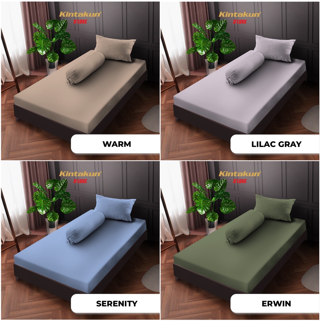 Kintakun Sprei D'Luxe Single Size Limited Polos Edition Uk. 120x200 Tinggi 25 cm