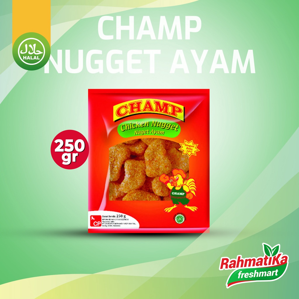 Champ Combination Chicken Nugget - Naget Ayam Kombinasi 250 gram