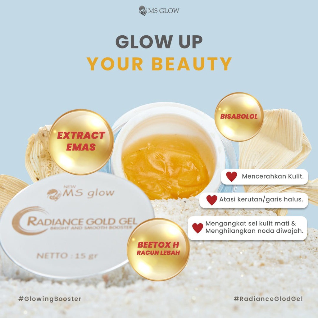 Gel Pelembab  Menghaluskan &amp; Mencerahkan Kulit Wajah Radiance Gold