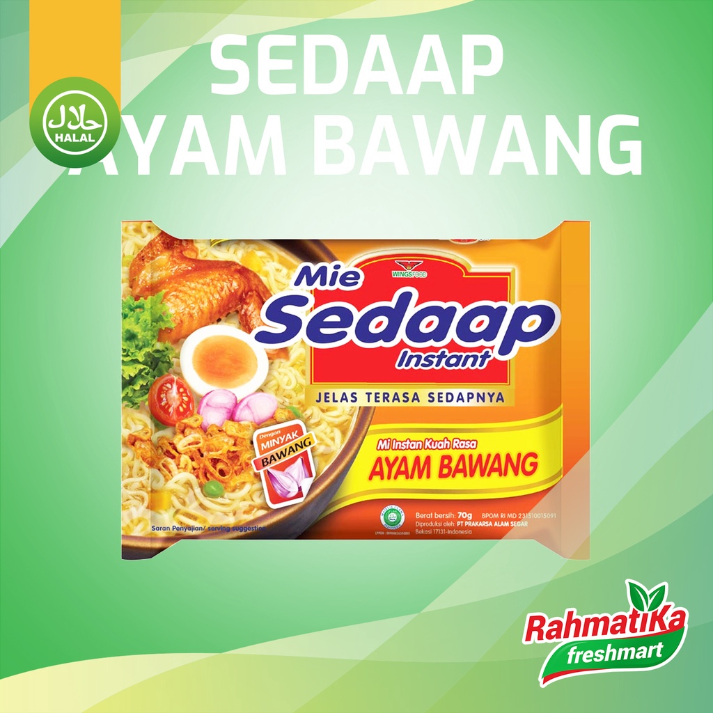 Sedaap Mie Instan Rasa Ayam Bawang 1 pcs