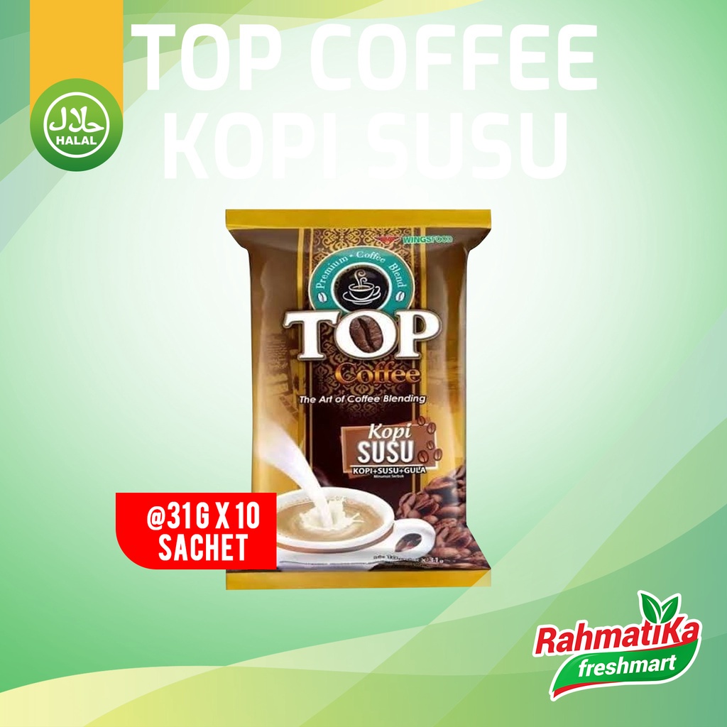 Top Coffee Kopi Susu 310 gram (Isi 10 Sachet)