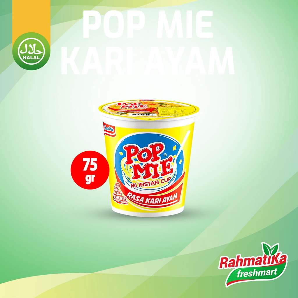 Pop Mie Rasa Kari Ayam 75 gram