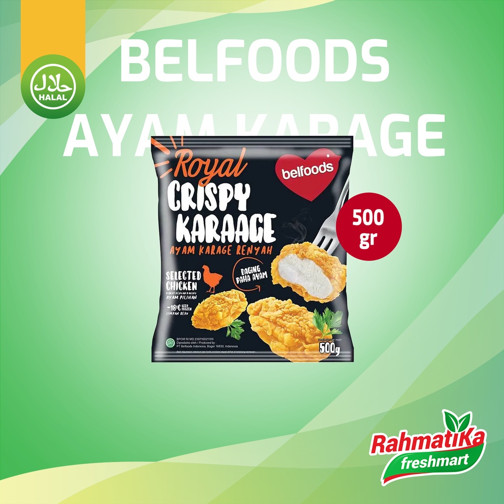 Belfoods Royal Chrispy Karage Nugget / Ayam Karage Renyah 500 gr