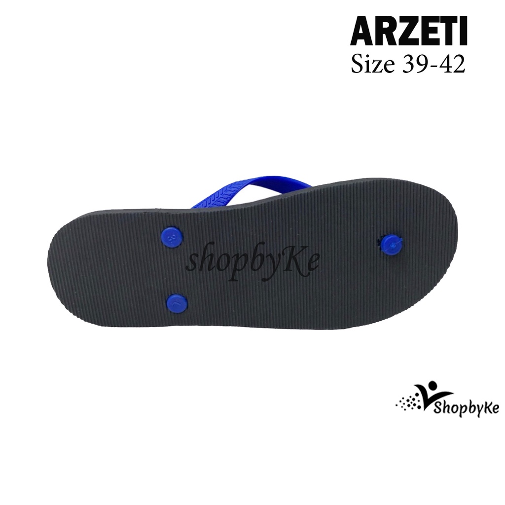 Sandal Japit Pria ARZETI HITAM Size 39-42 / Sandal Japit Santai Casual