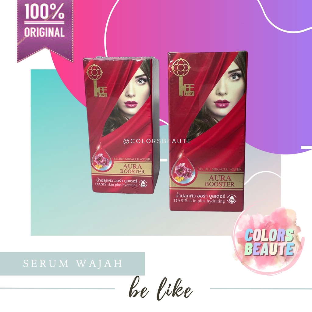 READY STOCK ! Be Like belike Miracle Water Aura Booster / SERUM WAJAH