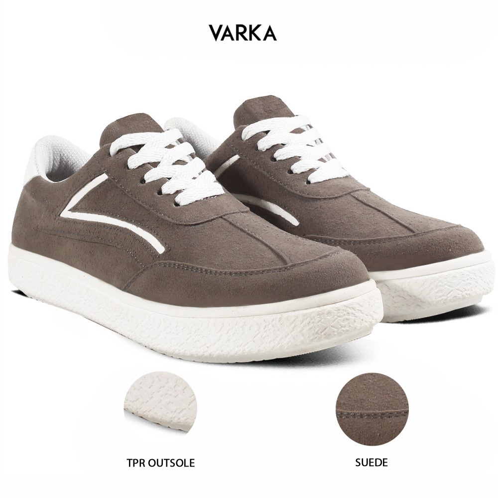 Sepatu Sneakers Wanita V 5633 Brand Varka Sepatu Kets Olahraga Kuliah Jalan Jalan Harga Murah Berkualitas Warna Abu