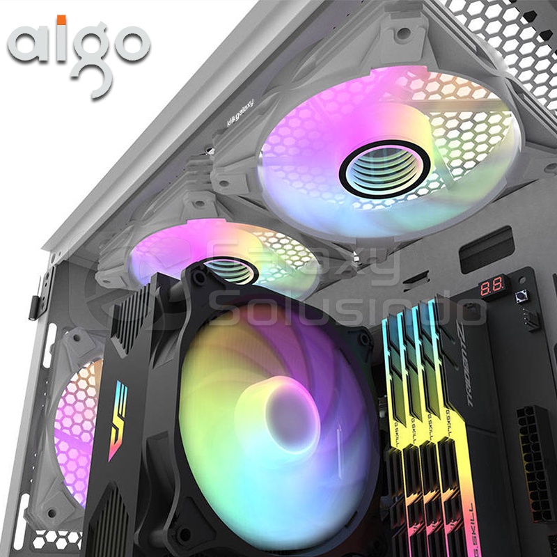 AIGO DARKFLASH Infinity 8 ARGB 120mm 3in1 Case Fan - White