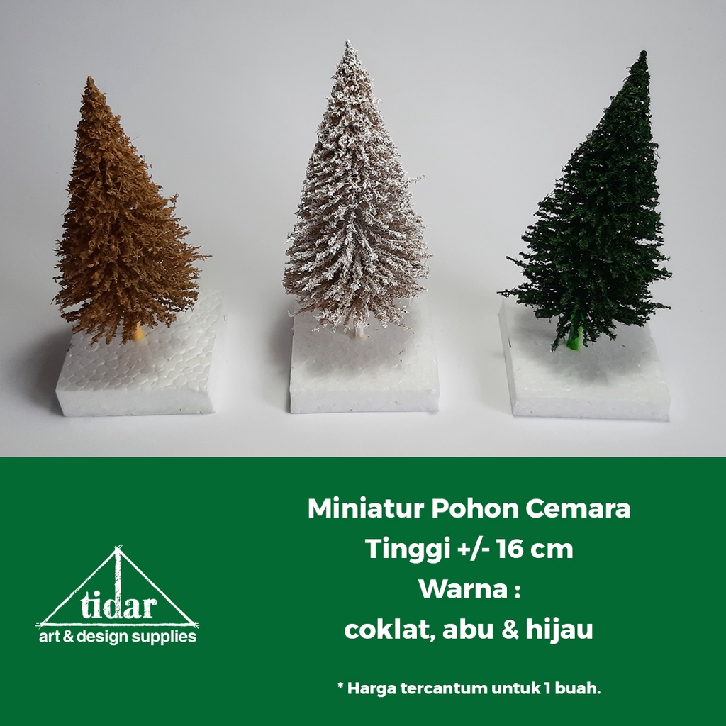 

[MR] HR - Miniatur Pohon Cemara Tinggi 16 CM - Maket Tanaman Pinus