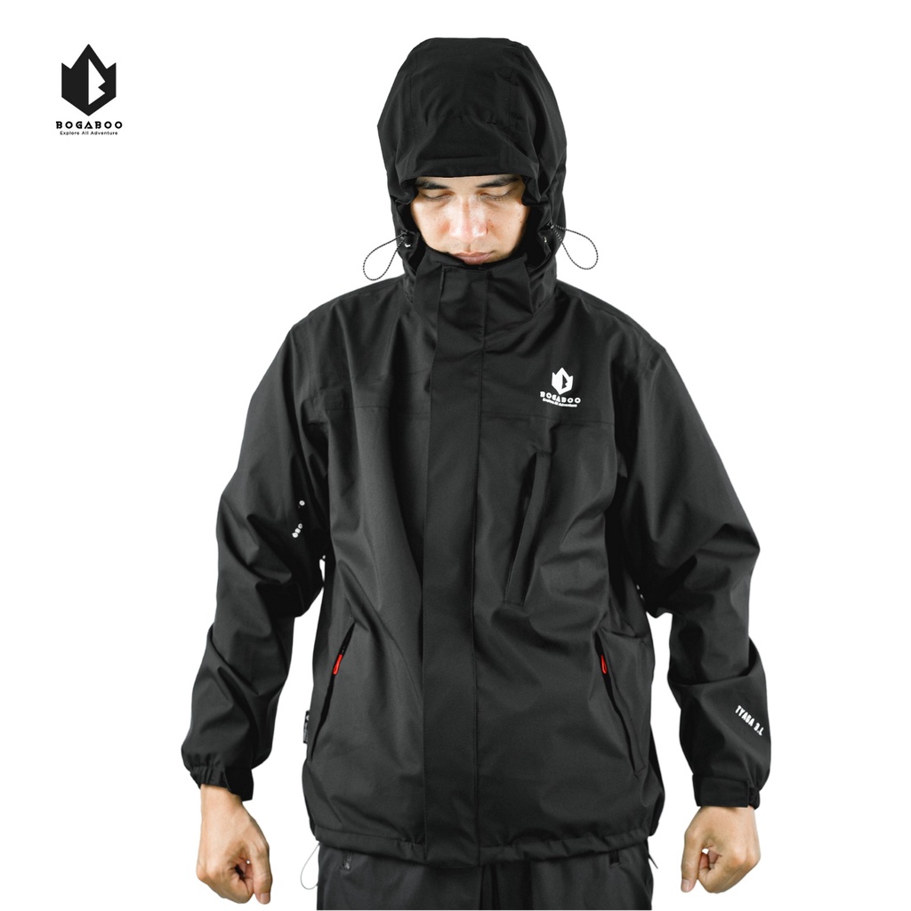 BOGABOO JACKET GTX 3 LAYER TYAGA WATERPROOF Pria Wanita  - Jaket Inner Jaring - Jaket Hoodie Hiking