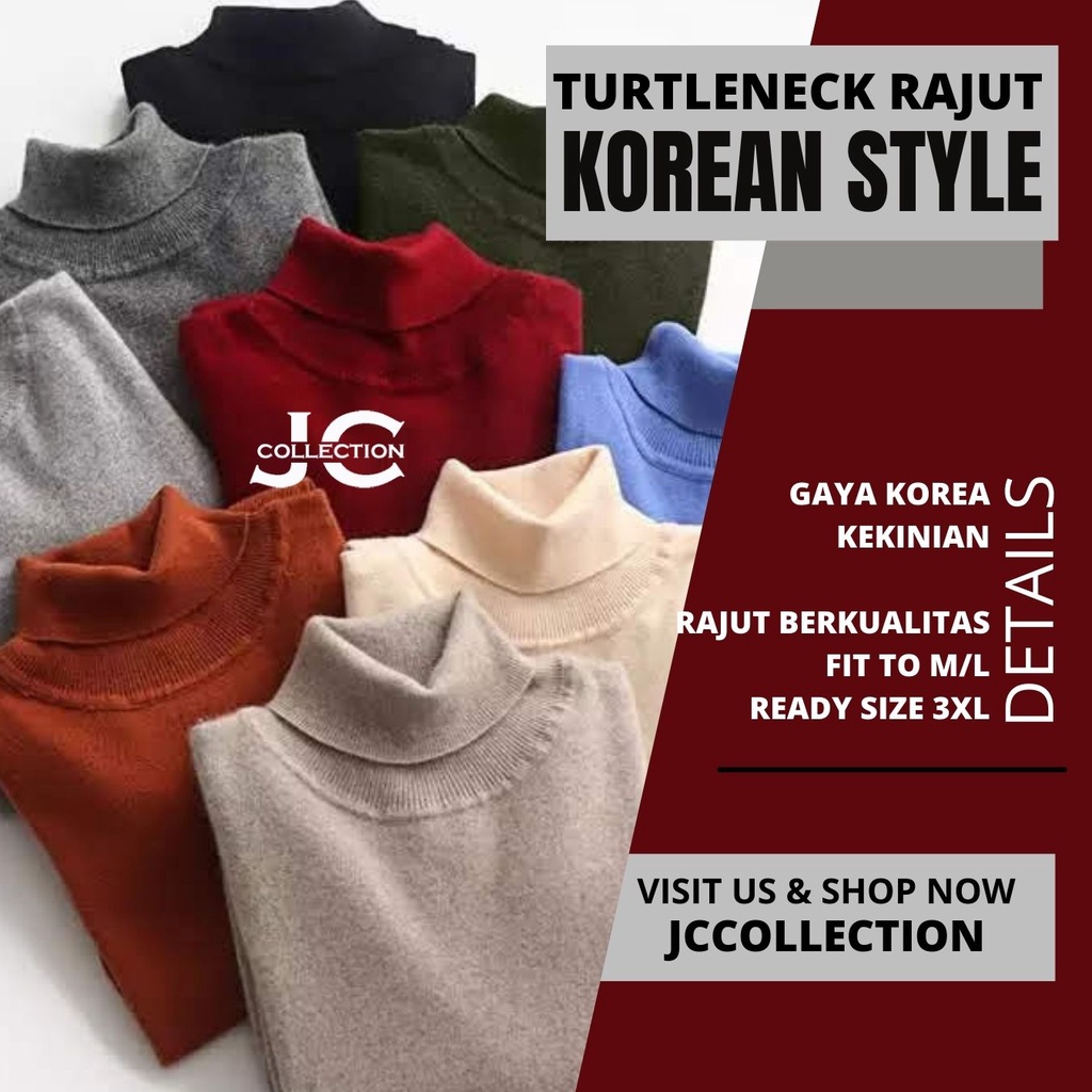 Sweater Pria Turtleneck Rajut Premium – Vindyzie / Knitting Sweater - JCCollections