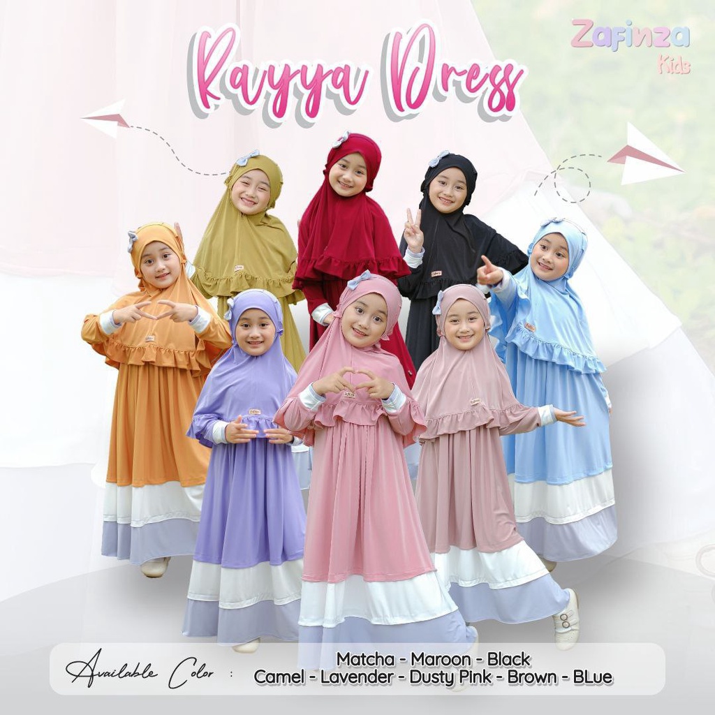 Raya Dress By Zafinza/ Gamis Anak