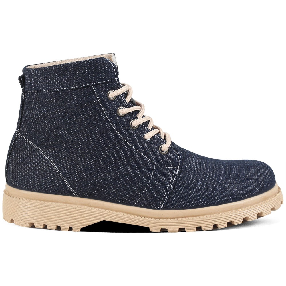 Sepatu Boots Wanita Terbaru V 5315 Brand Varka Sepatu Sneakers Wanita Trendi Berkualitas Warna Navy