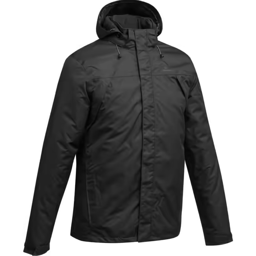 QUECHUA MH100 Jaket Tahan Air Untuk Hiking Praktis Dengan 2 Saku