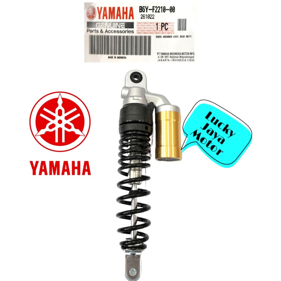 Shockbreaker belakang Nmax New Connected 2020 Pnp Aerox 155 34Cm Stel B6Y-F2210-00 ORIGINAL 1 BIJI